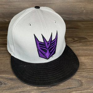 New Era Decepticons Hat Transformers Baseball Cap Gray One Size Adjustable